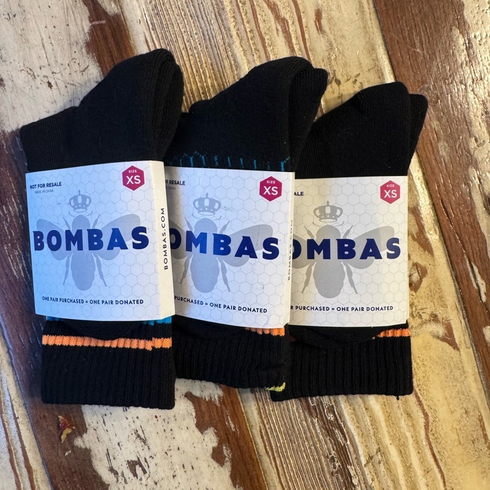 BOMBAS | XS solids ankle socks 3-pack